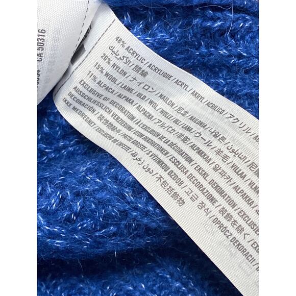 Abercrombie & Fitch Women's Blue Long Sleeve Crew Neck Pullover Sweater Top S - Picture 5 of 5